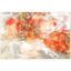 "Coral Lace II", art encadré en verre trempé inversé sans cadre