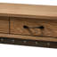 Console à 2 tiroirs Kailey - brun / bleu, H 32,00 po x l 42,9 po x L 9,83 po