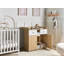 Changing Table Dresser DELISLE Light Brown