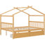 Lit plateforme double pleine grandeur, tiroirs pour le rangement des vêtements, bois de pin, têtes de lit en bois avec tiroirs, conception imaginative, pieds robustes, sommeil confortable-130093405-130093408