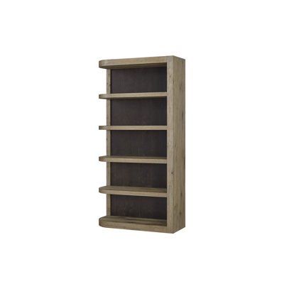 Reversible With English Knotty Oak Appearance And Rounded Shelf Contrasting Back, Solid Wood+, 80 Inches In Height, 16 Width, 42 Depth, 170 Lb Of Edges Back Design, Lb, Tall, Wide, Deep