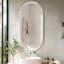 Rithi Long Oval Flat Wall Mirror-1498165301