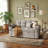 Modern 65" Velvet Pull-Out Sofa Bed with Side Table-264459445