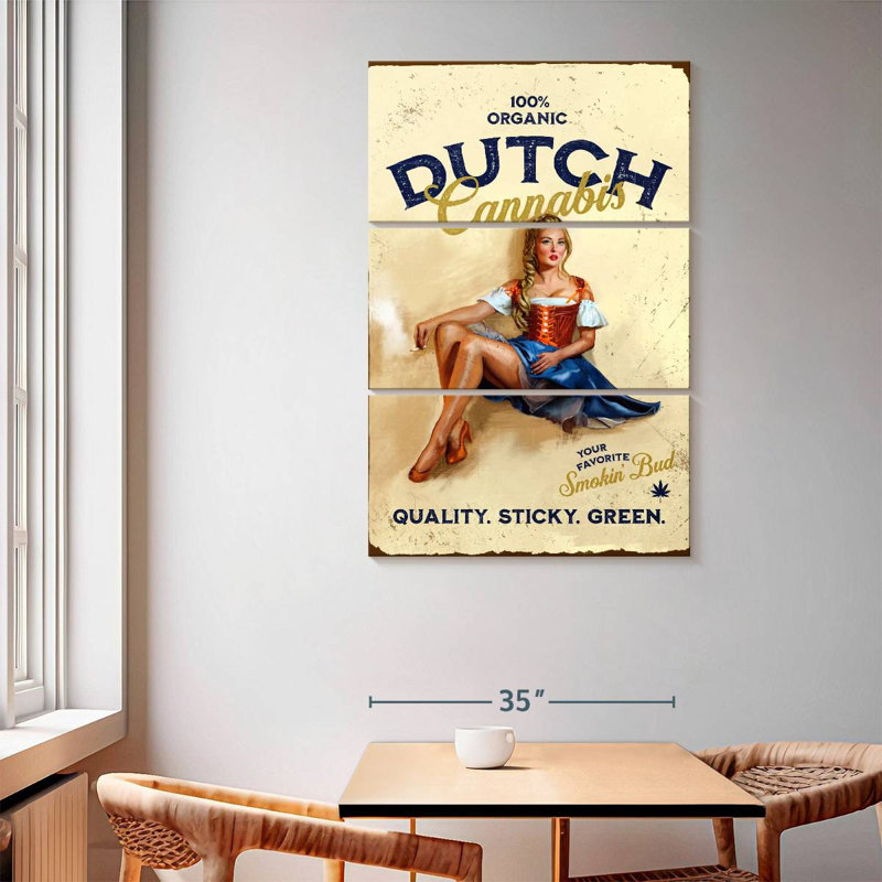 Senne Dutch Cannabis, 65" H x 42" W