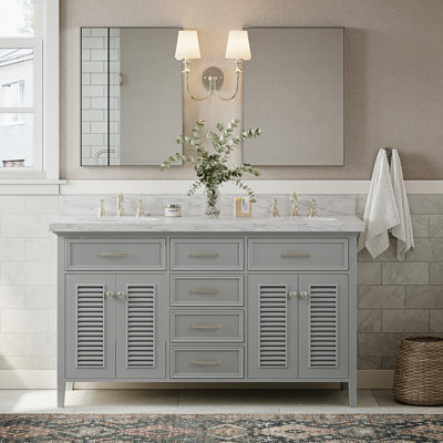 Ensemble de meuble-lavabo double 61 po Hamil