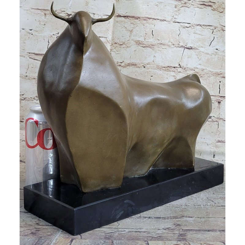 Art moderne abstrait taureau bronze Figurine BOTERO
