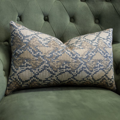 Thomas Collection® Neutral Scale Pattern Taupe Grey Designer Accent Pillow Assorted Sizes