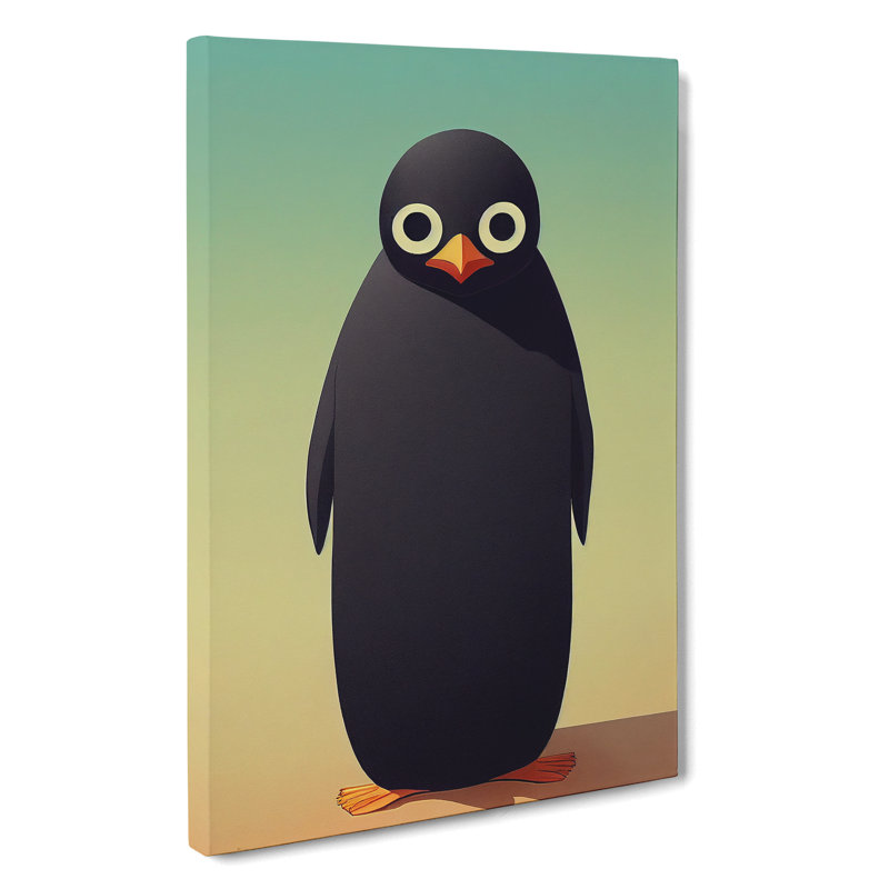 XC1022-1756X Cute Penguin - Wrapped Canvas Print, 76cm H x 50cm W x 3cm D