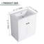  Freestanding Bathroom Vanity Resin Sink & 2 Soft-Close Cabinet Doors-116040590
