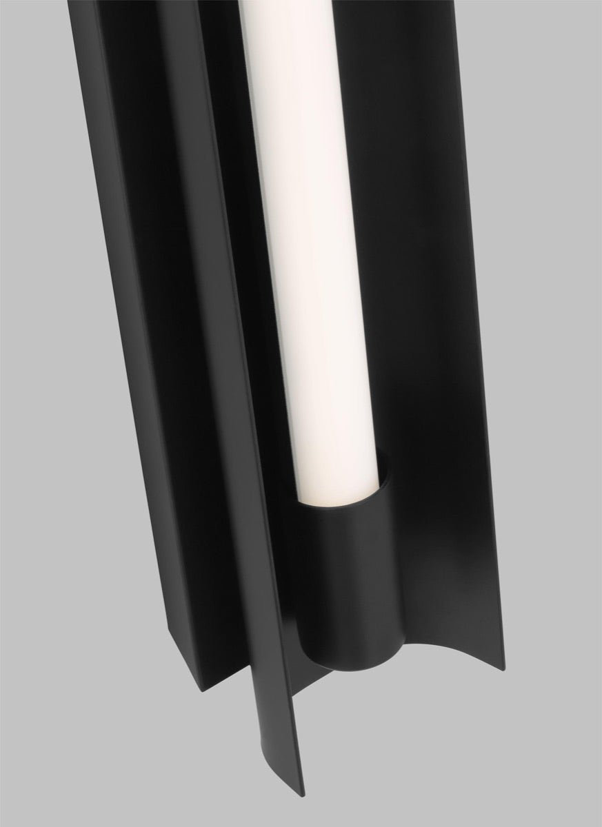 Single Dimmable LED Bath Bar, Midnight Black