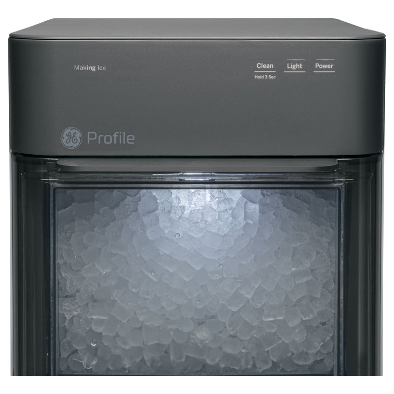 Black Stainless Steel Portable Nugget Ice Maker with WiFi