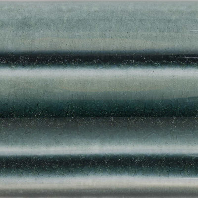 Nabi Tundra Gray 2X6 Crackled Glossy Glass Chair Rail Liner