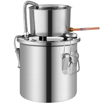 Moonshine Still Water Alcohol Distiller w/ Water Pump Stainless Steel
