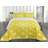 Vibrant Polyester Geometric Shapes Coverlet-522923745