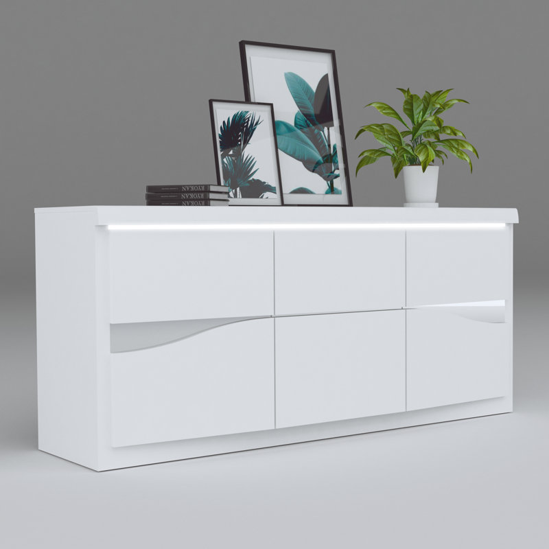 Stanley 200cm Sideboard, White