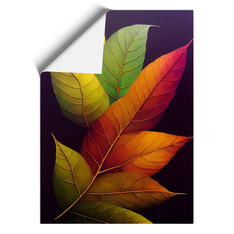 Leaves In Colour No.5 - Wall Art, Paper, 59.4cm H x 42cm W, No Matte
