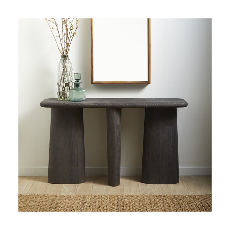 Daily 52'' Solid Wood Console Table, Black