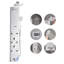 Système de tour de douche avec colonne de douche en acier inoxydable et jet de massage 4 modes