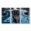 Music Blue Instument Violin - Ensemble de décoration murale musique-290866222-290866223