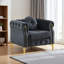 Canapé Chesterfield en velours avec coussins ronds-546643841