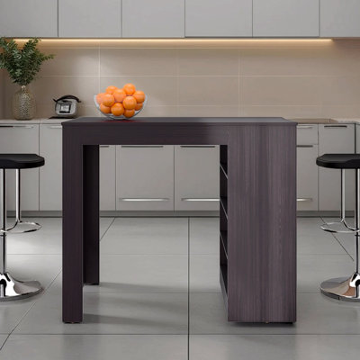 Kitchen Island With Open Storage