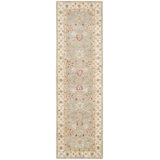 Antiquity Wool Oriental Area Rug in Gray Blue / Beige