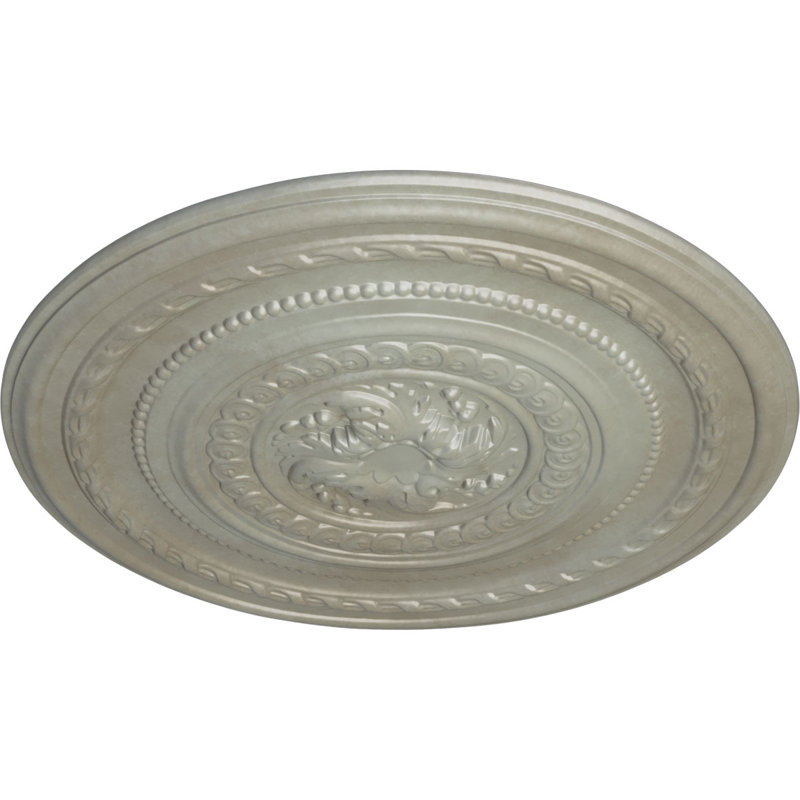 26 médaillon de plafond perle de 26 1/4 po x P 1 1/2 po (convient aux auvents jusqu'à 1 7/8 po), Doré Flash