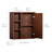 Tremolo Wall Bathroom Cabinet with Open Storage Compartments & 1 Fluted Door-1174983681