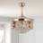 Dreux Crystal Ceiling Fan Indoor with Light Remote Control Modern-1993336735-1973443667