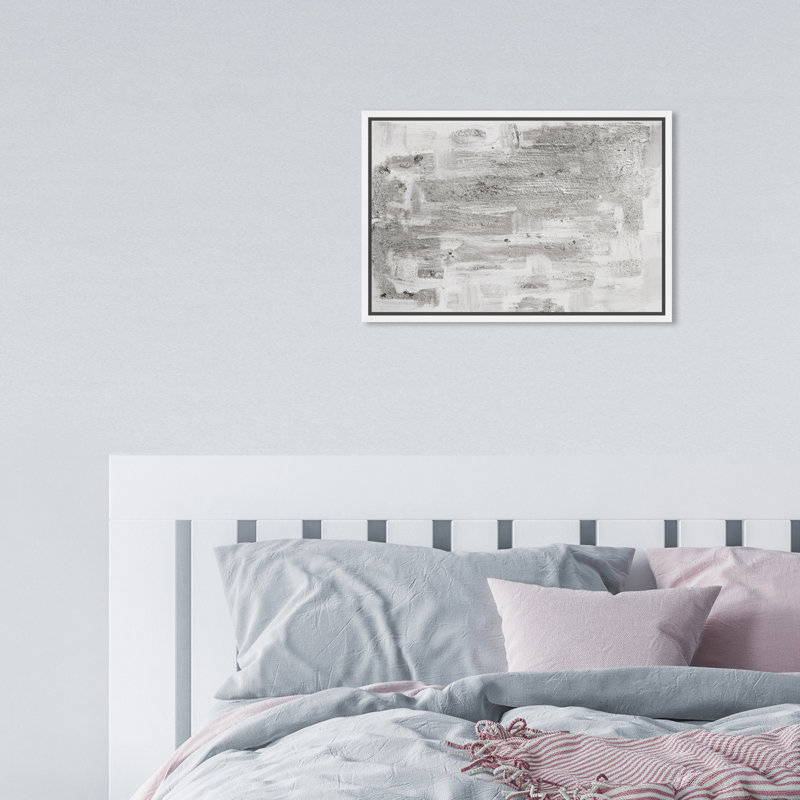 Pure Love - peinture sur toile, Cadre flottant blanc, H 10 po x l 15 po