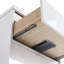 Meuble-lavabo autoportant de 48 pouces avec lavabo en résine, tiroirs à fermeture en douceur et armoire murale pour des solutions de rangement modernes