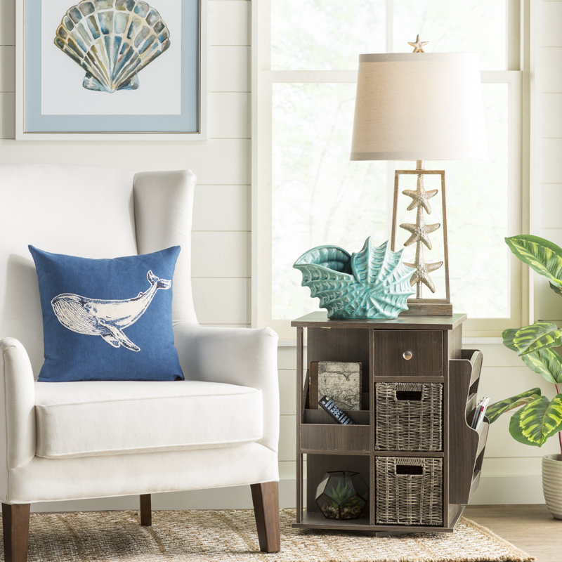 Arlene 3 - Drawer End Table, Grey Wash