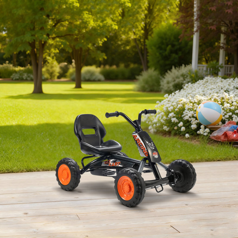 HOMCOM Pedal Ride On, Black