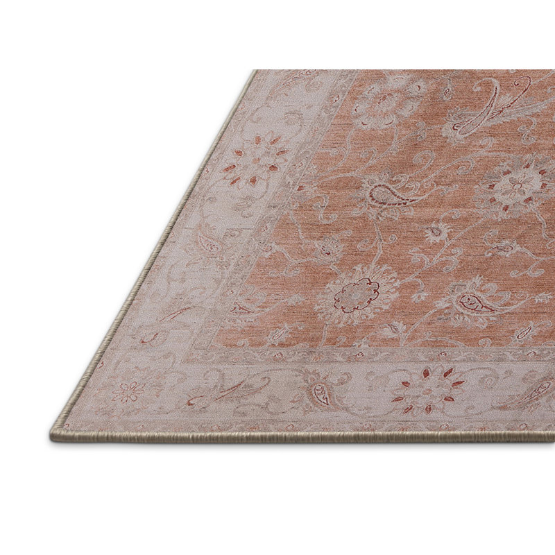 Tapis oriental rouge / brun Marlena, Rectangle 5 pi x 7 pi