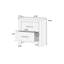 Ensemble de chambre avec grand lit plateforme 5 pièces Jaequez-91990790
