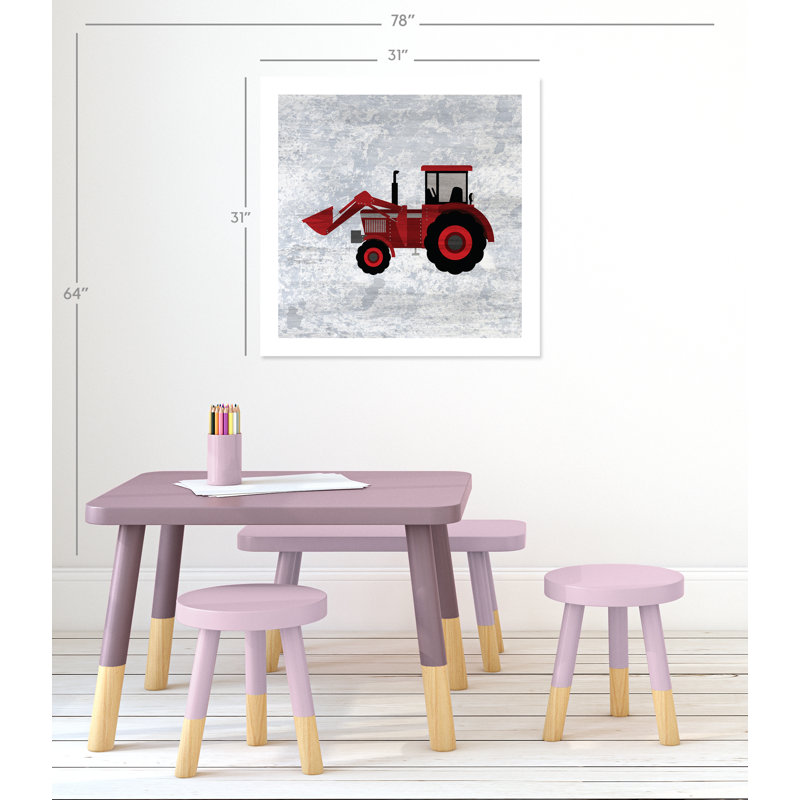 Adhésif décoratif en rouge «Red 3», H 31 po x l 31 po x P 1 po, Papier
