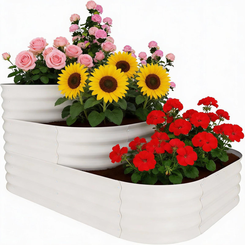3-In-1 Raised Garden Bed, Beige