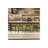 26" Solid Wood Counter Height Bar Stools Set of 2 with Faux Leather Upholstered Saddle Seat,Black-628389263-617956986