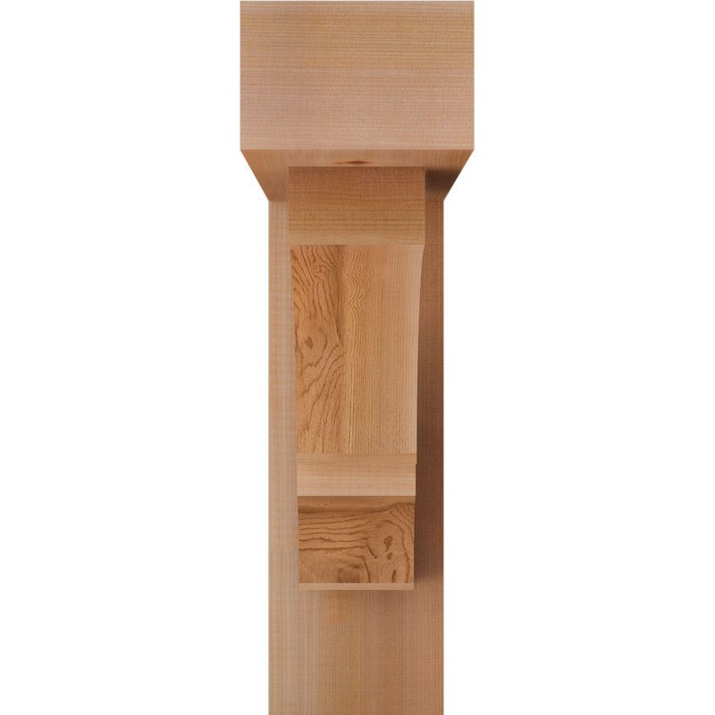 Balboa Block Offset Brace Bracket, 20 x 20, 5 1/2"W Western Red Cedar (Smooth)