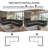118" Oversize Convertible Sleeper Sofa With Nailhead Trim, Upholstered Sofa Couch With Pull-Out Bed-46215794