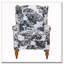 Fauteuil d'appoint à dossier haut
