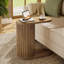 Narrow Fluted C-shaped End Table-168814421