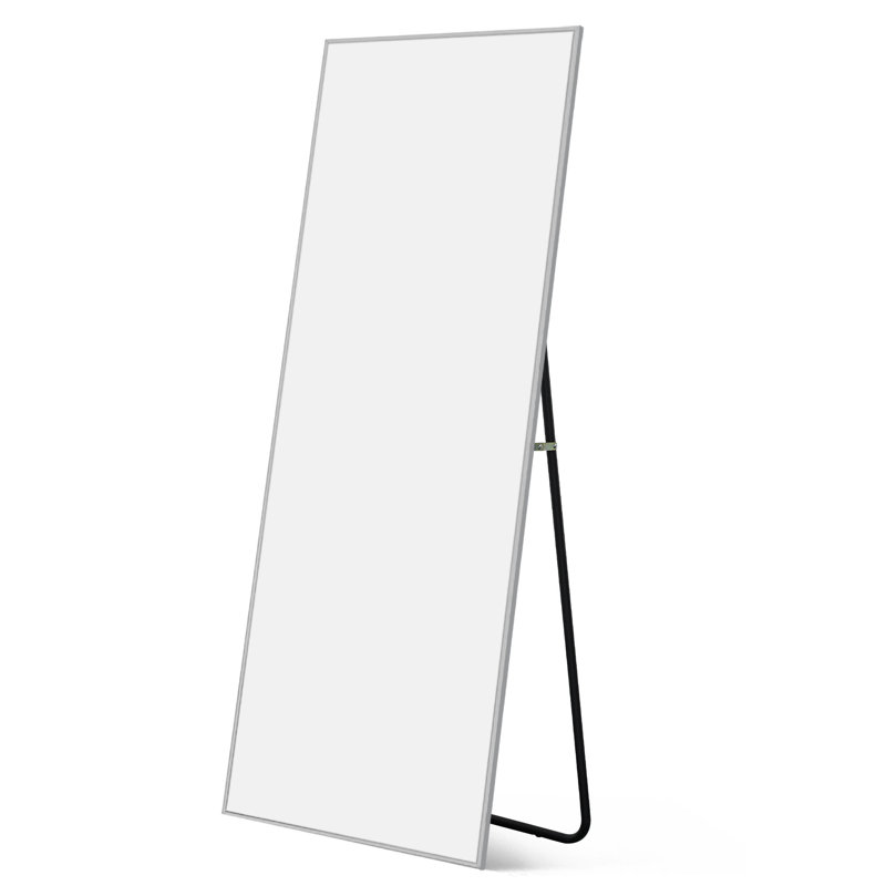 Metal Rectangle Mirror, 71"H x 31"W, Silver