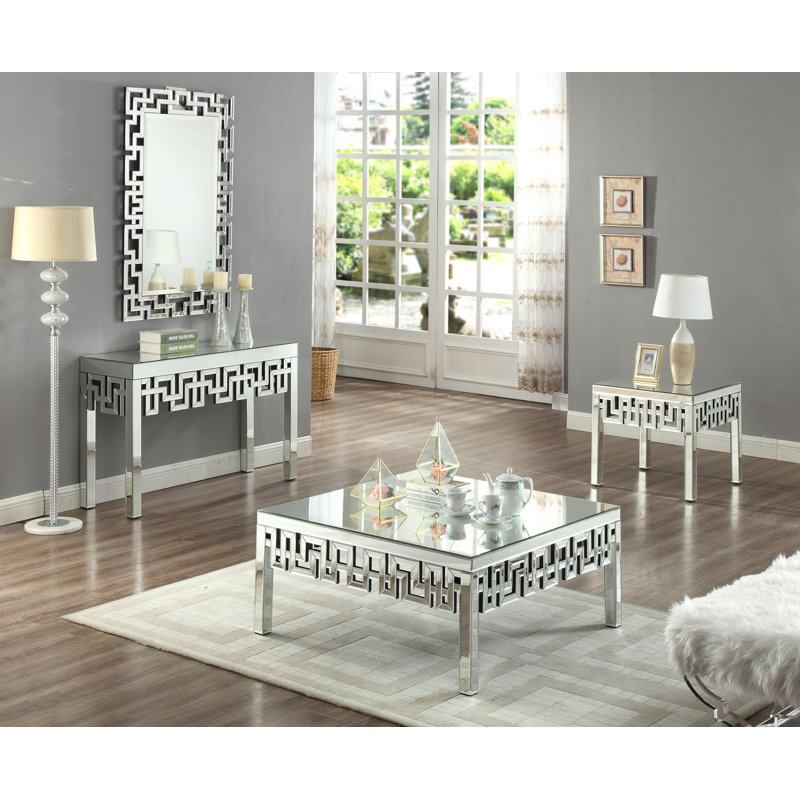 Luong 48'' Glass Console Table