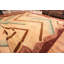 Tapis art déco français surdimensionné antique