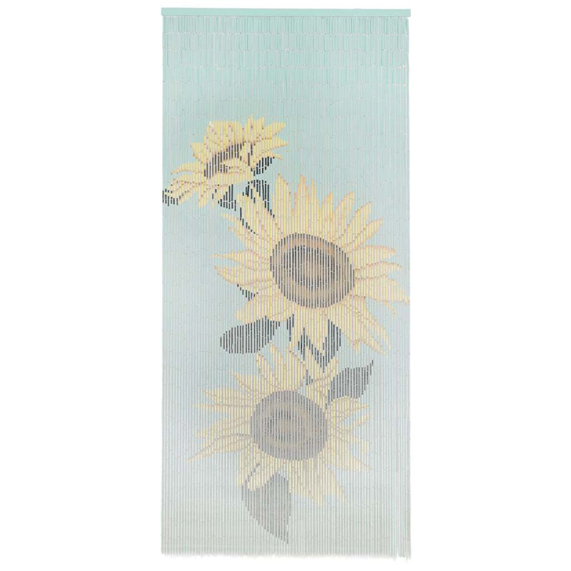 vidaXL Insect Door Curtain Bamboo 35.4"x78.7", Gray, 35.43" W x 78.74" L