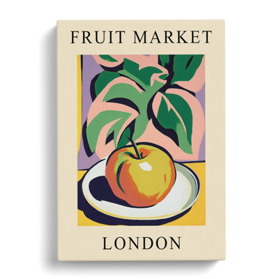 London Fruit Market Exhibition Apple - Wrapped Canvas