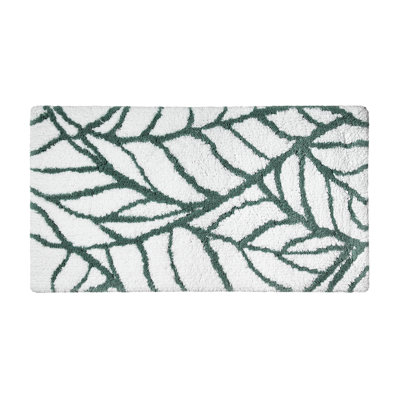 Leaves Floral Bath Rug
