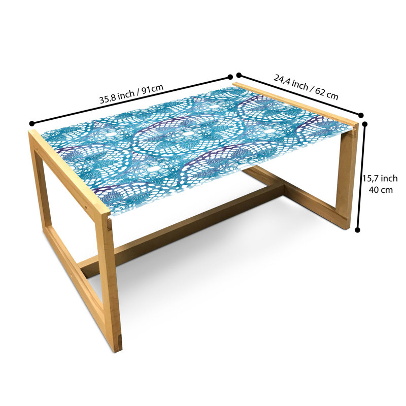 Isaas Sled Coffee Table, 90cm H x 62cm W x 40cm D