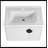 Eutropio 27.75'' Single Bathroom Vanity with Ceramic Top-1056635859